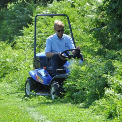 Iseki SRA800 Ride on Brushcutter available at Nigel Rafferty Groundcare, Cornwall