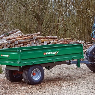 Wessex Hydraulic Tipping Trailers available at Nigel Rafferty Groundcare