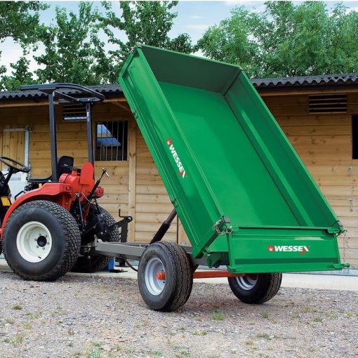 wessex hydraulic tipping trailer available at Nigel Rafferty Groundcare, Cornwall
