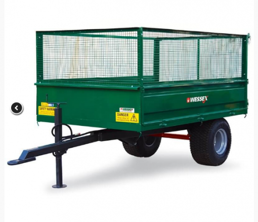 Wessex Hydraulic Tipping Trailer available at Nigel Rafferty Groundcare, Cornwall