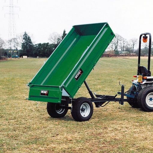 Wessex Hydraulic Tipping trailer available at Nigel Rafferty Groundcare