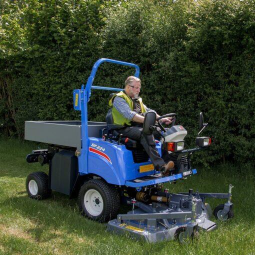Iseki SF224 Out Front Mower with tool storage box available at Nigel Rafferty Groundcare, Cornwall