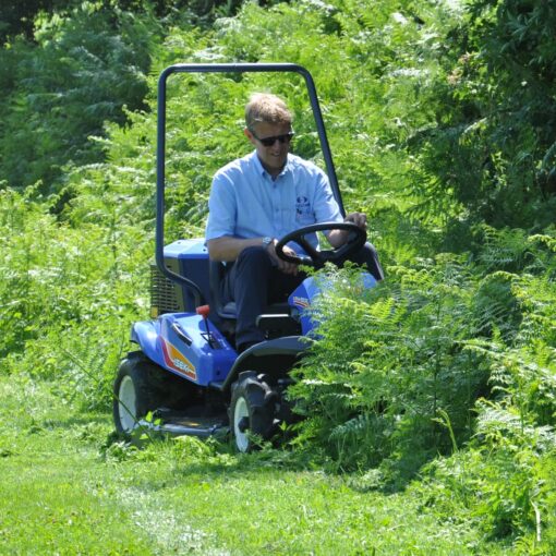 Iseki SRA950F Ride on Brushcutter available at Nigel Rafferty Groundcare, Cornwall