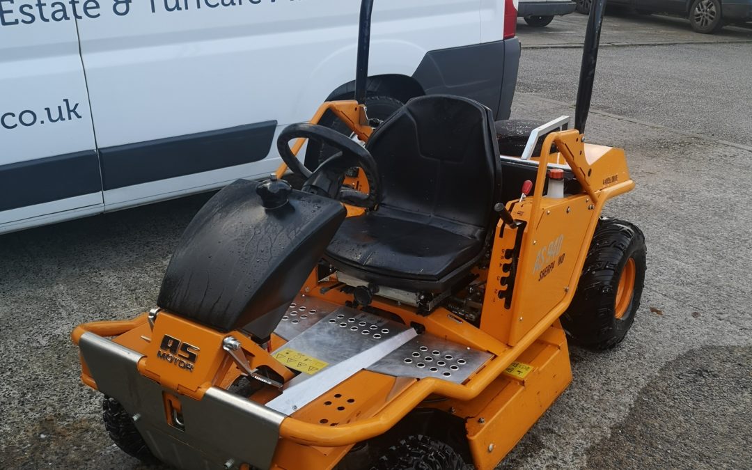 AS940 Sherpa Ride-on Brushcutter available for sale at Nigel Rafferty Groundcare Redruth